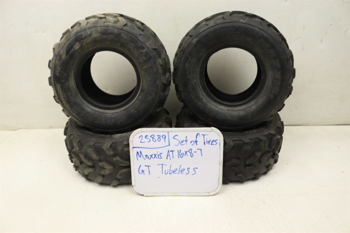 Maxxis GT AT Full Set 16x8-7 ATV Tires 25889