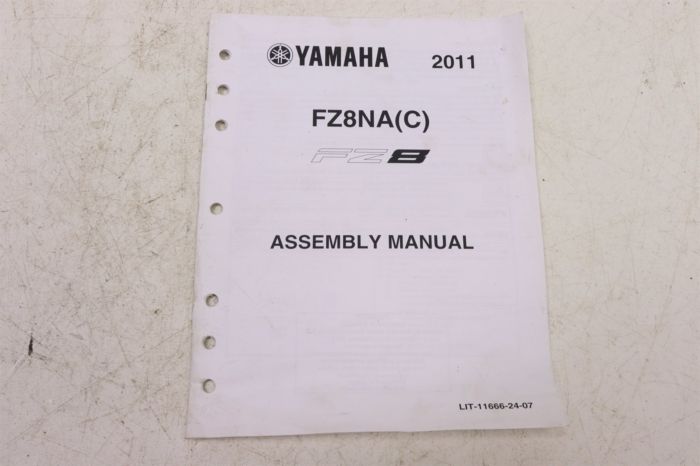 Yamaha FZ8 FZ8NA(C) 2011 Assembly Manual LIT-11666-24-07 27358