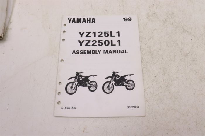Yamaha YZ125L1 1999 Assembly Manual LIT-11666-12-26 27358 - Power