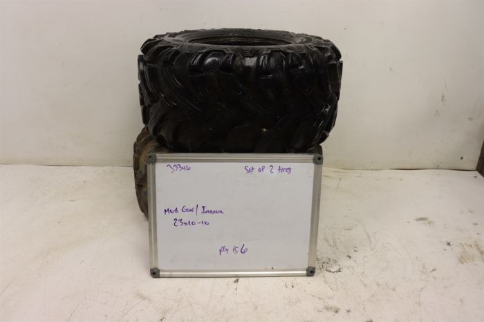 ATV UTV Set Of 2 Rear Tires Mud Gear/Innova 23x10-10 33346