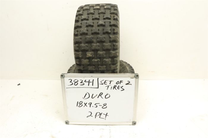 ATV Kids ATV Rear Duro Tires Set Of 2 18x9.5-8 38341