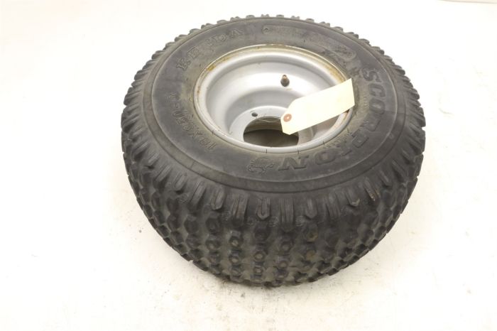 Adly 90 4-Stroke 02 Rear 8x7 Wheel 42801-146-000 W/ Tire #2 40906