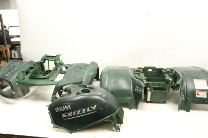 Yamaha Grizzly 660 06 Fender Set Front Rear Green  43201