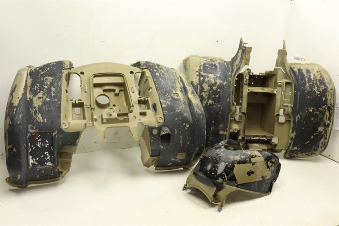 Yamaha Grizzly 660 03 Fender Set Front Rear Gas Tank Cover Tan  42649
