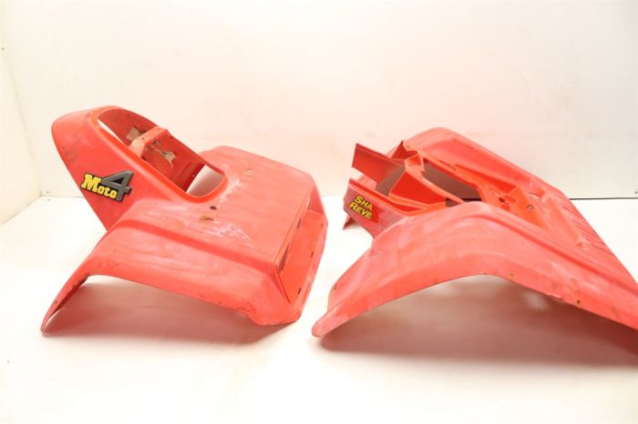 Yamaha Moto 4 225 2x4 86 Front Rear Fender Set RED 44198