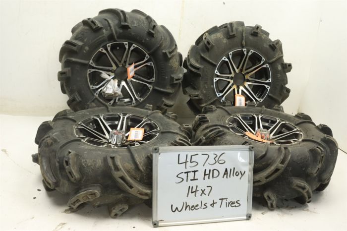 Viking 700 STI HD Alloy Wheels Tires Rims Mud 2015-2023 4/110 14x7 45736