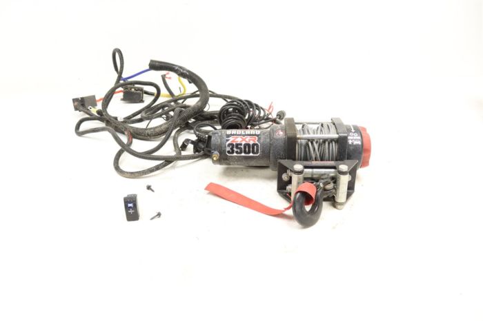 Badland ZXR 3500 Lb Winch Kit Mount Kawasaki Teryx 750 800