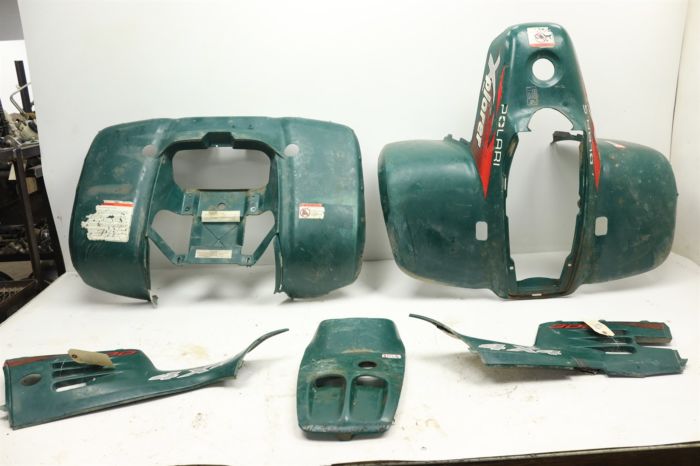 Polaris Xplorer 300 4x4 98 Front Rear Fender Set Green 278 Power Sports Nation The Cheapest Used Atv And Side By Side Parts